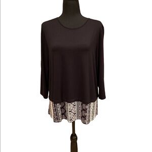 𝅺J Jill Long Sleeve High Low Top